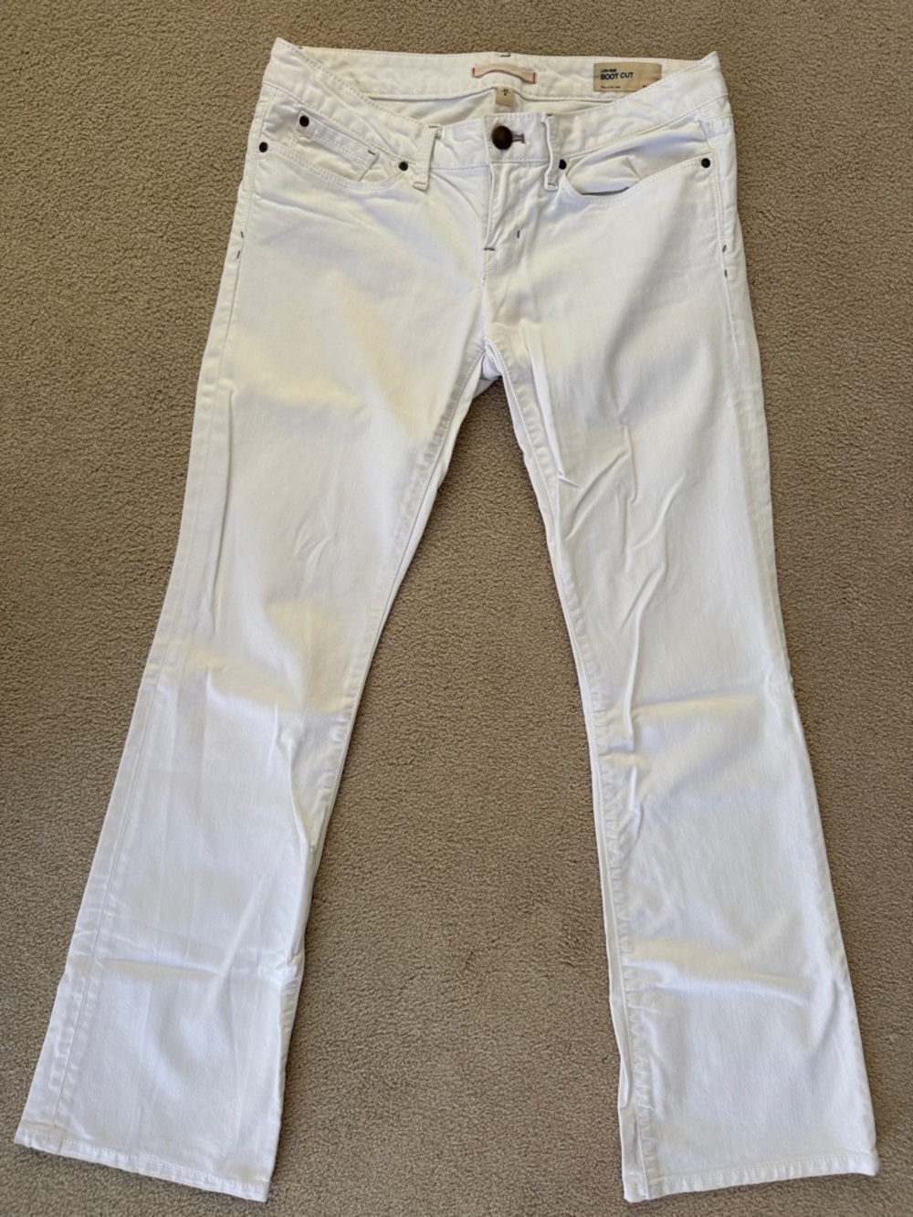 GAP Women's White Boot Cut Jeans